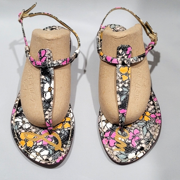 Sam Edelman Shoes - SAM EDELMAN | Floral Snake Print 'Gigi' Thong Sandals -7.5M